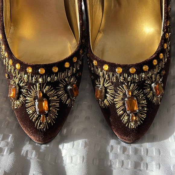🌸Colin Stuart jewelled 4” heeled shoes - Picture 2 of 11